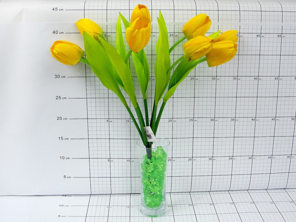 KWIAT SZTUCZNY TULIPAN 9gł. ; MIX KOLORÓW; dł. 43cm ; PPB ; 150 ; EAN: 