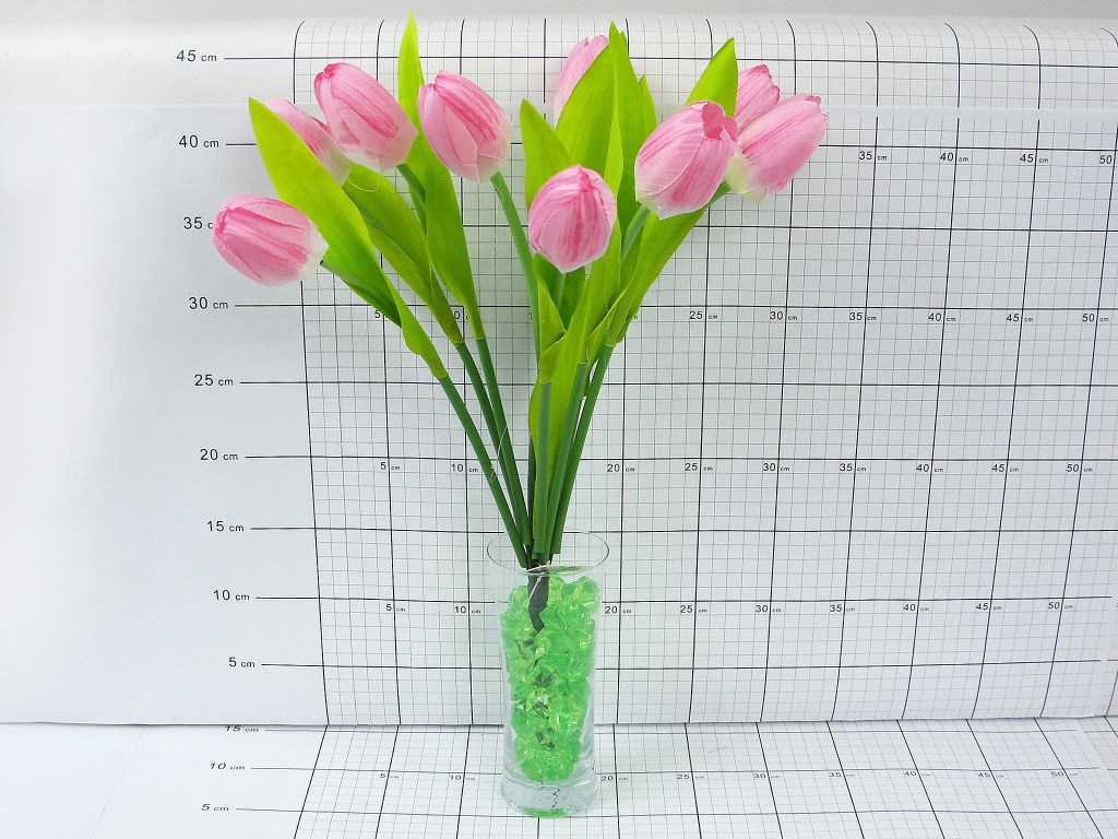 KWIAT SZTUCZNY TULIPAN 9gł. ; MIX KOLORÓW; dł. 43cm ; PPB ; 150 ; EAN: 