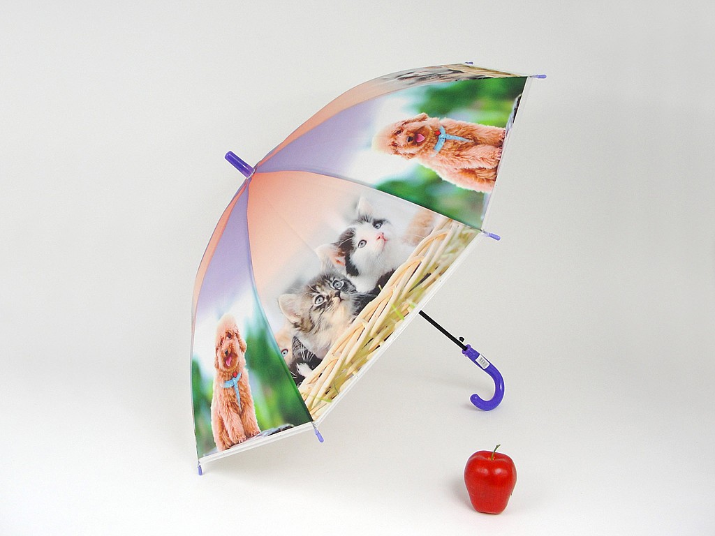 PARASOL DZIECIĘCY ZWIERZĘTA DOMOWE 60; MIX WZORÓW; śr. 80cm PPB ; 60 ; EAN: 