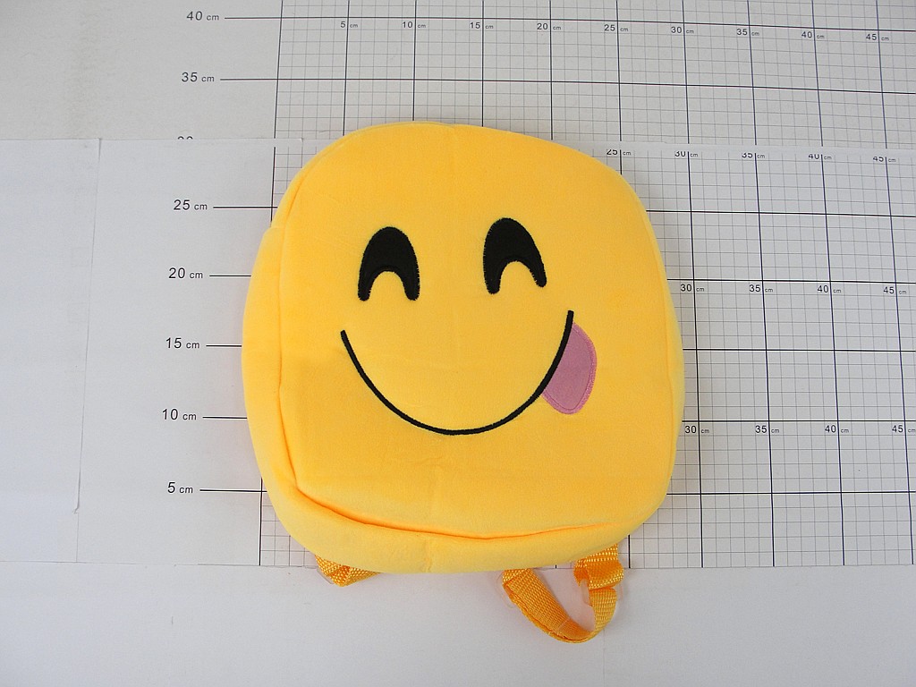 Plecak EMOTIKON pluszowy; wym.24x26x6 cm PPB ; 10/200 ; EAN: 
