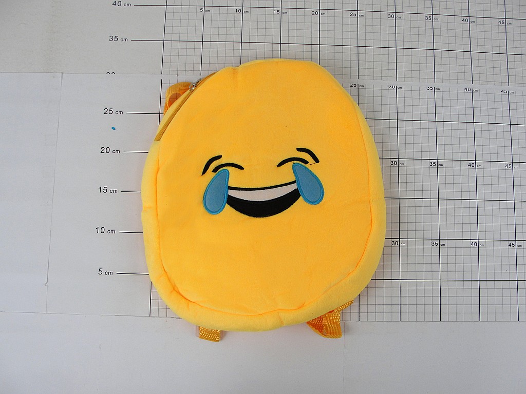 Plecak EMOTIKON pluszowy; wym.24x26x6 cm PPB ; 10/200 ; EAN: 