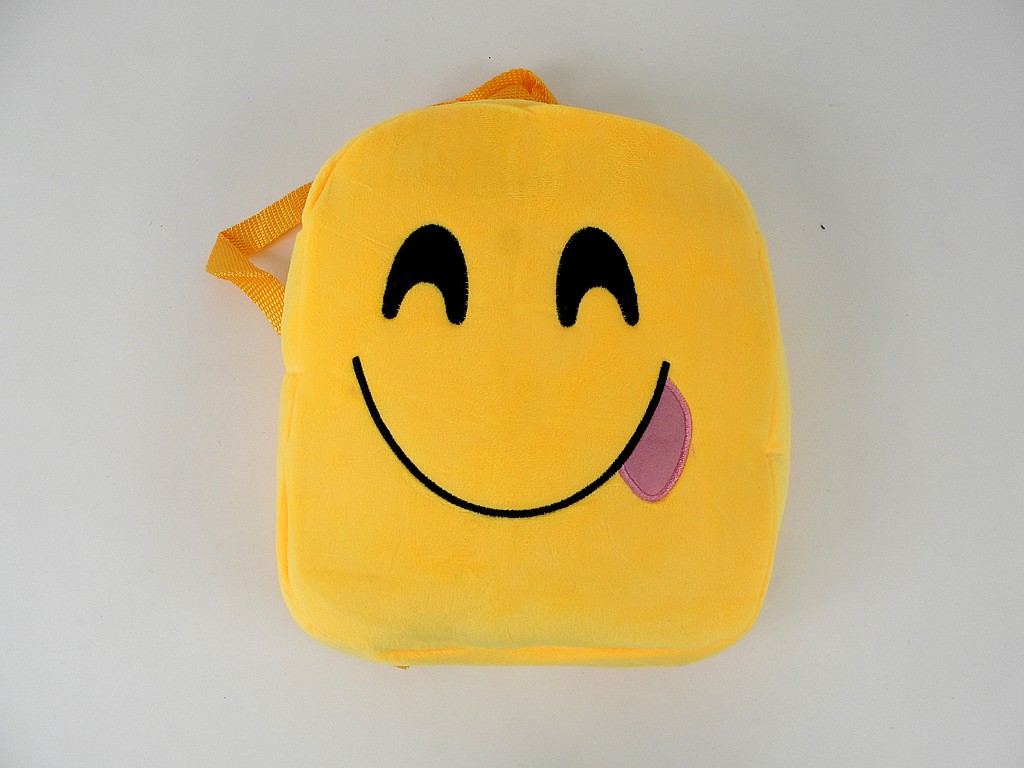 Plecak EMOTIKON pluszowy; wym.24x26x6 cm PPB ; 10/200 ; EAN: 