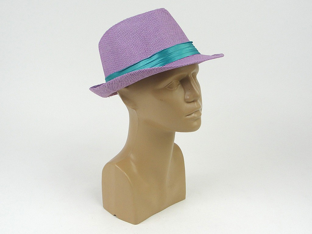 KAPELUSZ FEDORA ; PASTELOWE KOLORY; wym. 25x12x30cm ; PPB ; 240 ; EAN: 