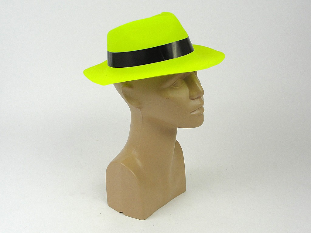 KAPELUSZ DZIECIĘCY NEON 12szt. ; FEDORA; wym. 30x25x10cm ; PPB ; PVC ; 120 ; EAN: 