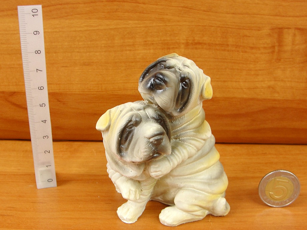 FIGURKA PIESEK SHARPEI POLYRESIN ; wys. 6-9cm; BOX ; 144 ; EAN: 