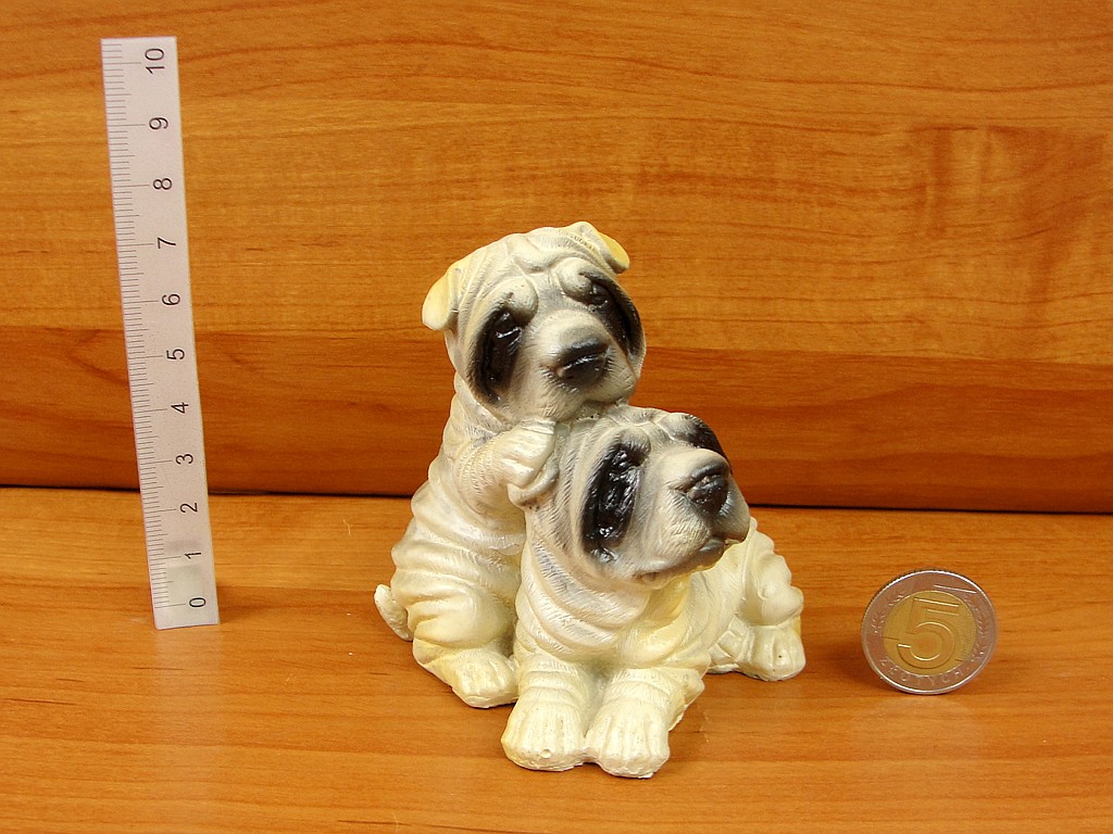 FIGURKA PIESEK SHARPEI POLYRESIN ; wys. 6-9cm; BOX ; 144 ; EAN: 