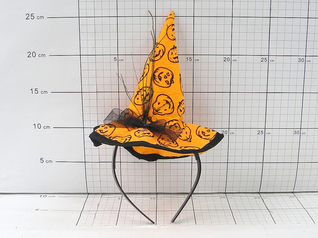 Opaska z kapeluszem HALLOWEEN; wym.15x25 cm EAN: 