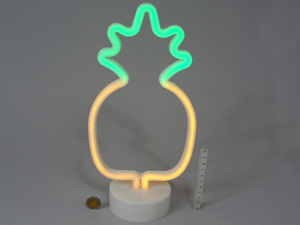 Lampka ala neon  ANANAS LED, 3xAA; wys.32cm BOX ; 60 ;