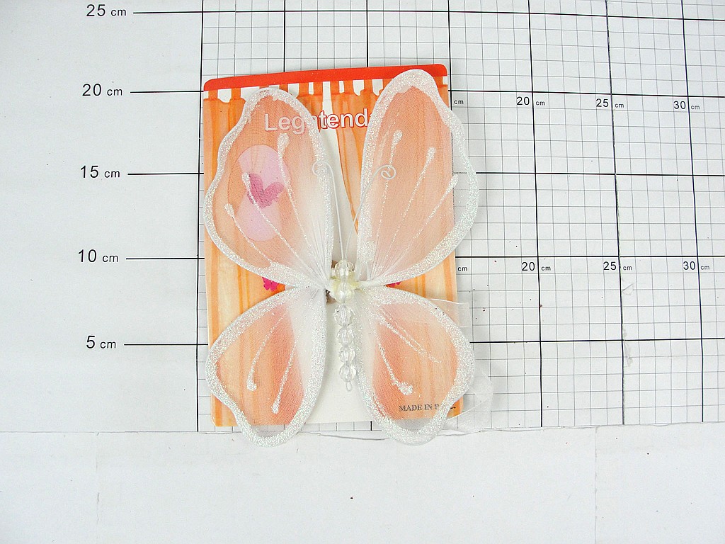 KLIPSY DO FIRAN MOTYL DUŻY ; MIX KOLORÓW; wym. 18x18cm; PPB ; 12/480 ; EAN: 