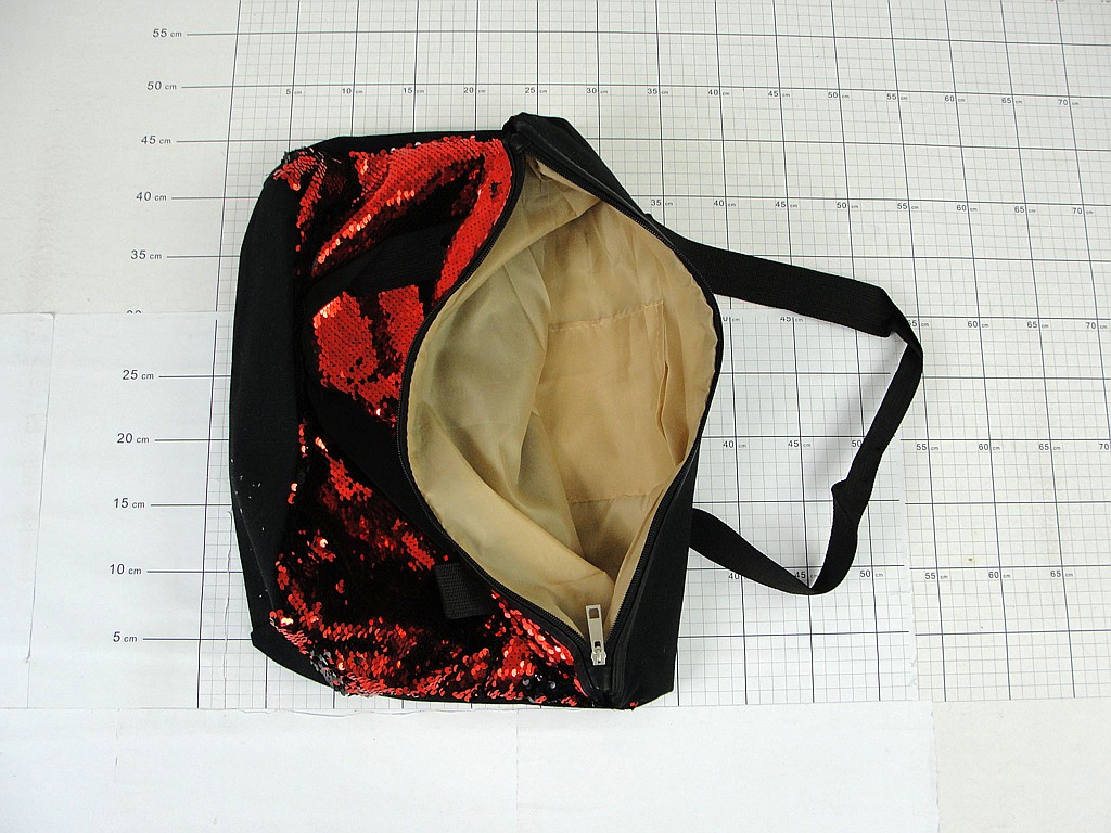 TORBA MAGICZNE CEKINY ; MIX KOLORÓW; wym. 48x37x12cm, dł. U. 29cm; PPB ; 10/100 ; EAN: 