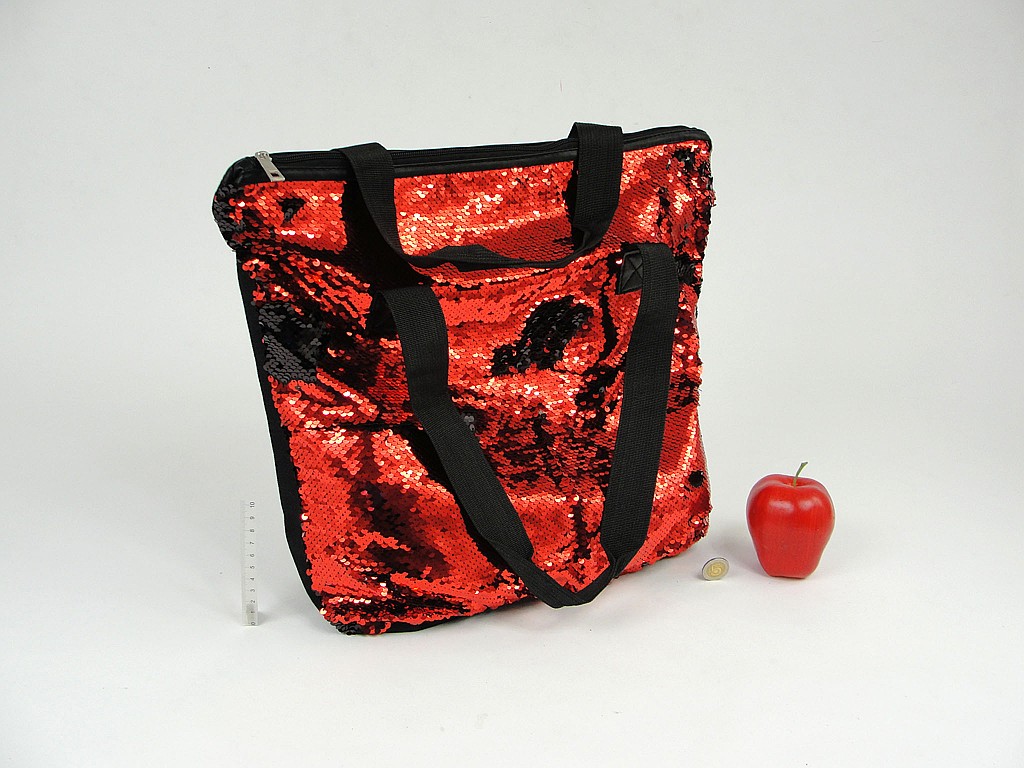 TORBA MAGICZNE CEKINY ; MIX KOLORÓW; wym. 48x37x12cm, dł. U. 29cm; PPB ; 10/100 ; EAN: 