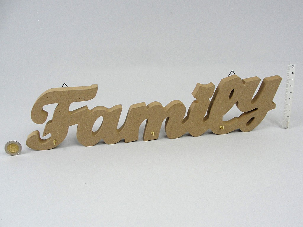 WIESZAK NA KLUCZE FAMILY 67; MDF; wym. 39x9x1,5cm ; PPB ; 67 ; EAN: 