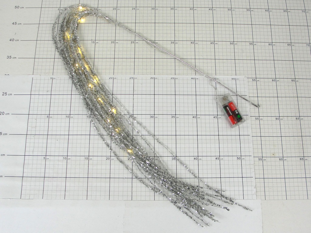 GAŁĄZKA LED Z CEKINAMI ; 2xAA; dł. 120cm; PPB; BN ; 240 ; EAN: 