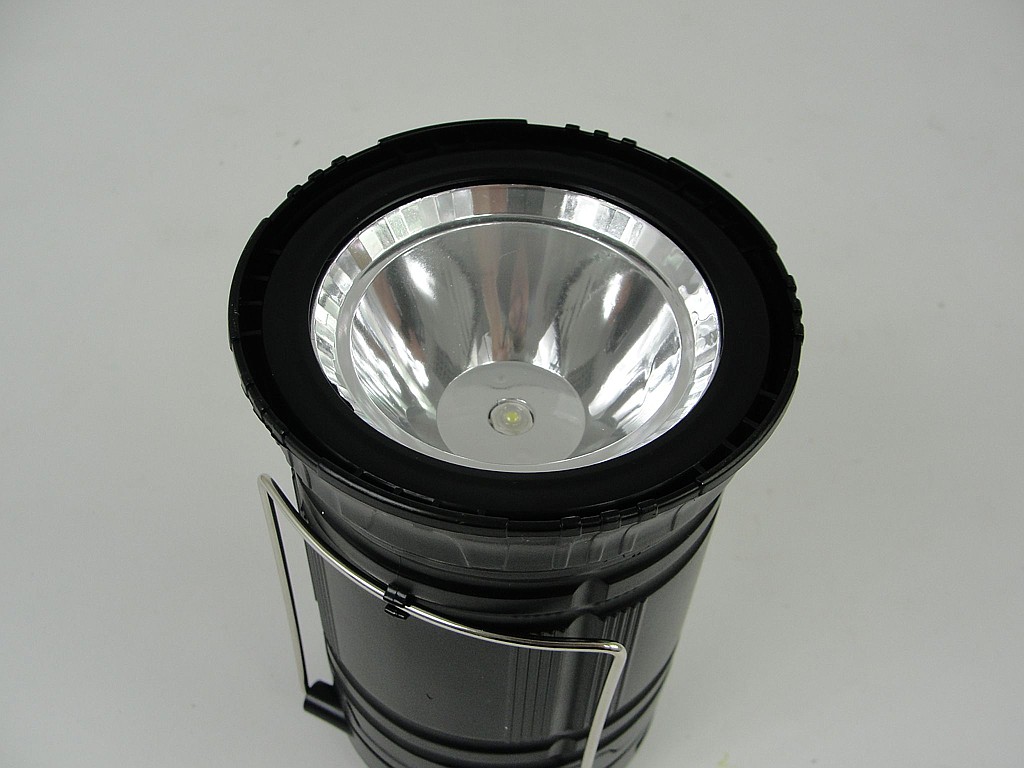 LATARKA KEMPINGOWA LAMPA LED ; 230V / SOLAR; 2 TRYBY ŚWIECENIA, wym. 9,5x14,5/20cm; BOX ; 72 ; EAN: 