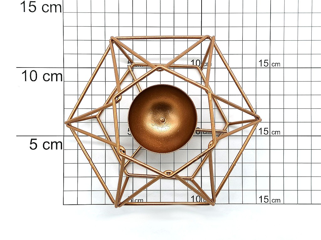 ŚWIECZNIK TEALIGHT METAL ŚR 11,5CM śr 11,5wys 6 cm  ; PPB ; 72 ; EAN: 