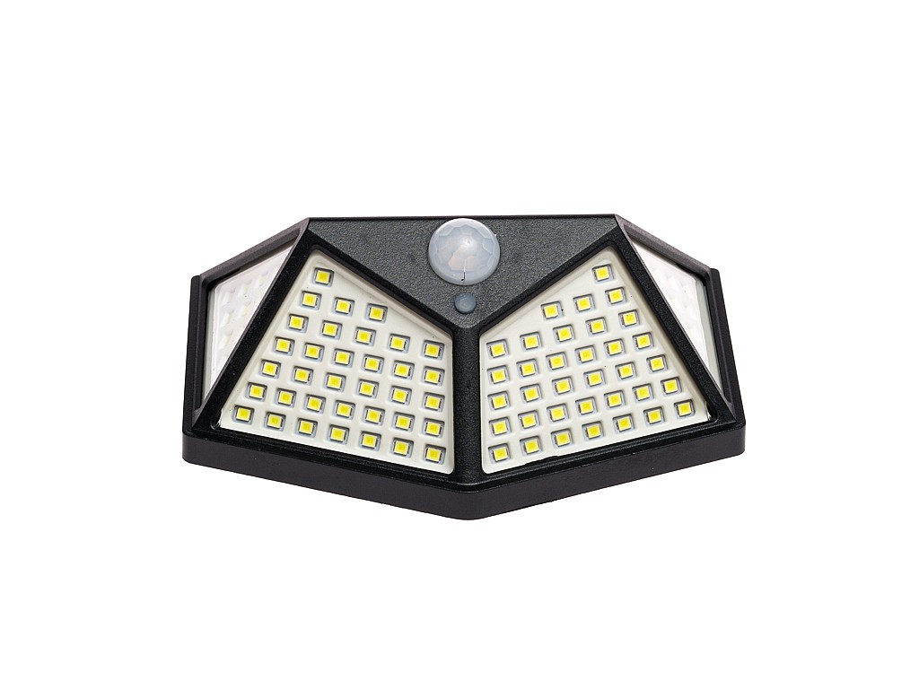 LAMPA SOLARNA Z CZUJNIKIEM LED , wym. 10,5x14x6,5cm ; BOX ; 100 ; EAN: 