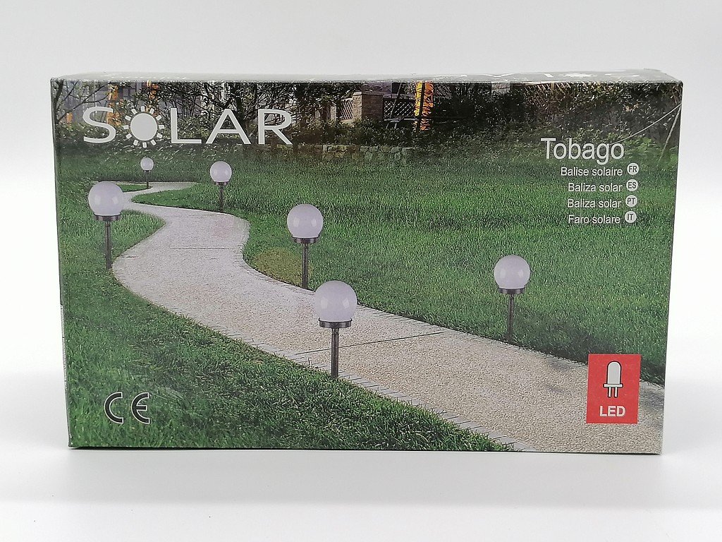 LAMPA KULA SOLAR NA ŚCIANĘ LED ; AKCESORIA DO ZAMONTOWANIA NA ŚCIANĘ W ZESTAWIE; obw. 33cm; BOX ; 2/120 ; EAN: 