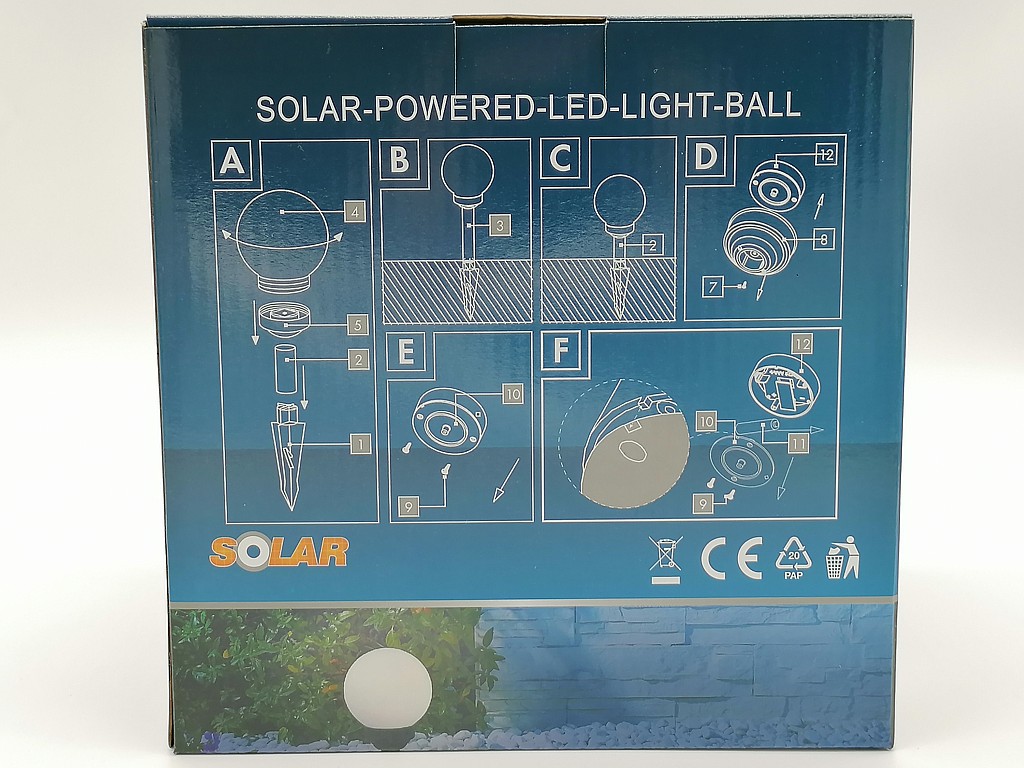 LAMPA KULA SOLAR LED MAŁA ; obw. 47cm; BOX ; 18 ; EAN: 