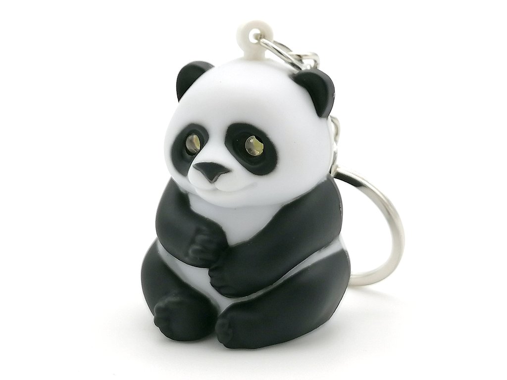 BRELOK ŚWIATŁO, DŹWIĘK PANDA  3xAG10;4,5x2,5x3cm; DISPLAY ; 24/240/480 ; EAN: 