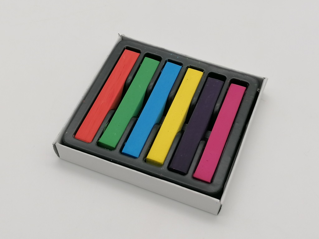 KREDA DO WŁOSÓW 6 SZT. ; wym. Op. 10x9x2cm ; BOX ; 240 ; EAN: 