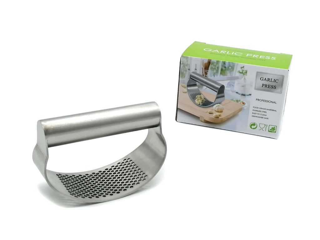 WYCISKACZ, PRASA DO CZOSNKU RĘCZNA ; METAL; wym. Op. 7,5x11x5,5cm ; BOX ; 50 ;