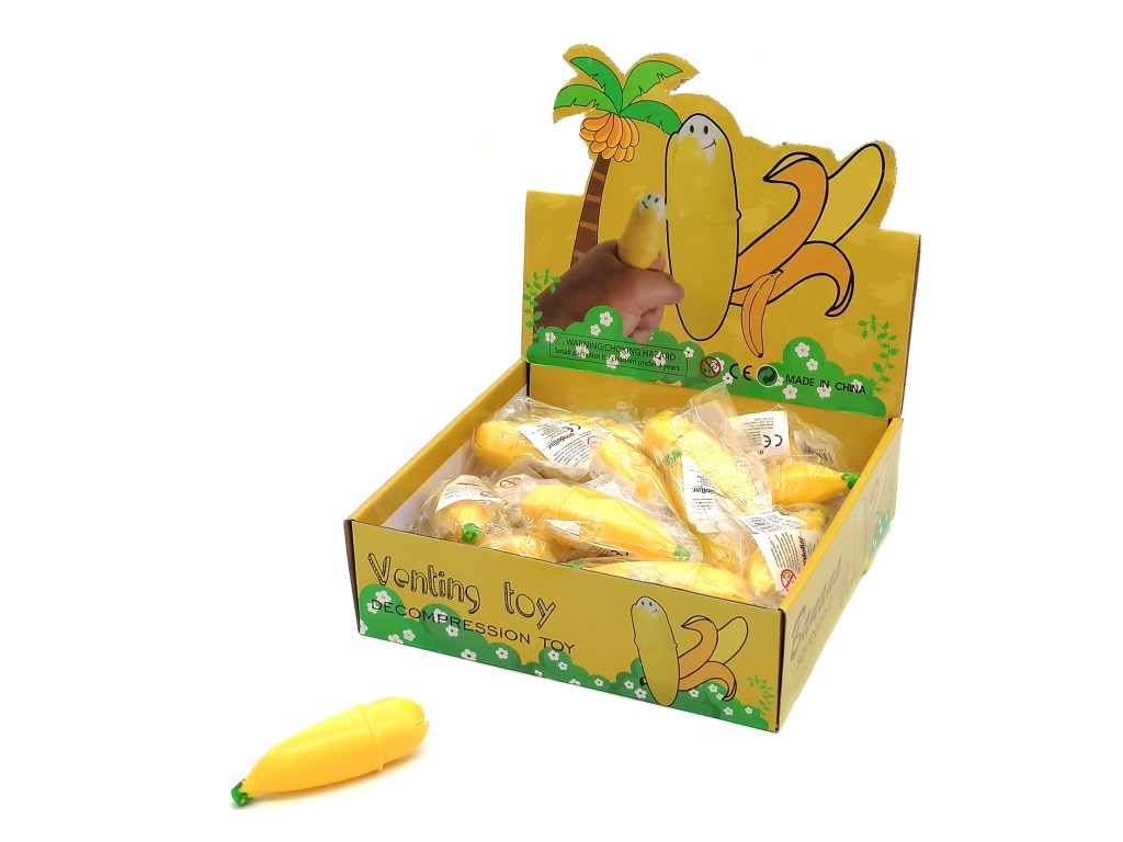 POP IT ANTYSTRES BANAN ; dł. 10,5cm; DISPLAY ; 24/288 ; EAN: 