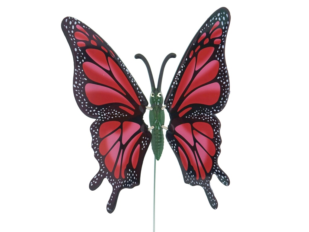 WIATRACZEK MOTYL DO WBICIA, DEKORACJA 288; PLASTIK; wym. 23x20cm, wys. 60cm; PPB ; 288 ; EAN: 