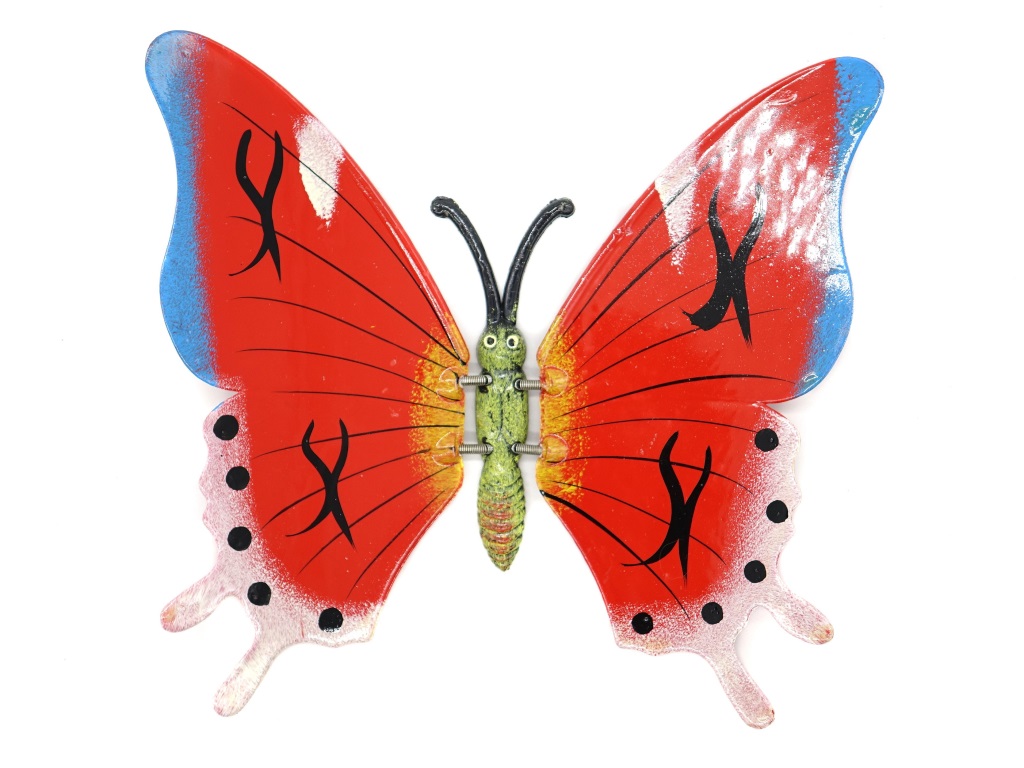 WIATRACZEK MOTYL DO WBICIA, DEKORACJA ; PLASTIK; wym. 23x20cm, wys. 60cm; PPB ; 288 ; EAN: 