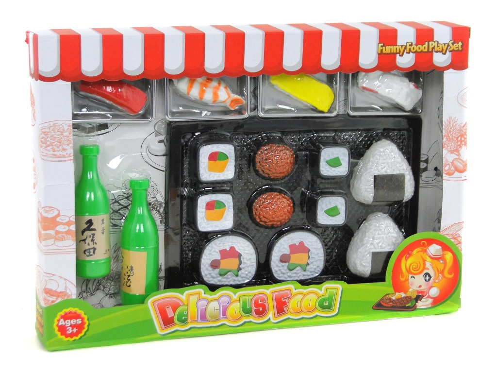 zestaw sushi; 38x26x5cm, W/B ; 30/60 ; EAN: 