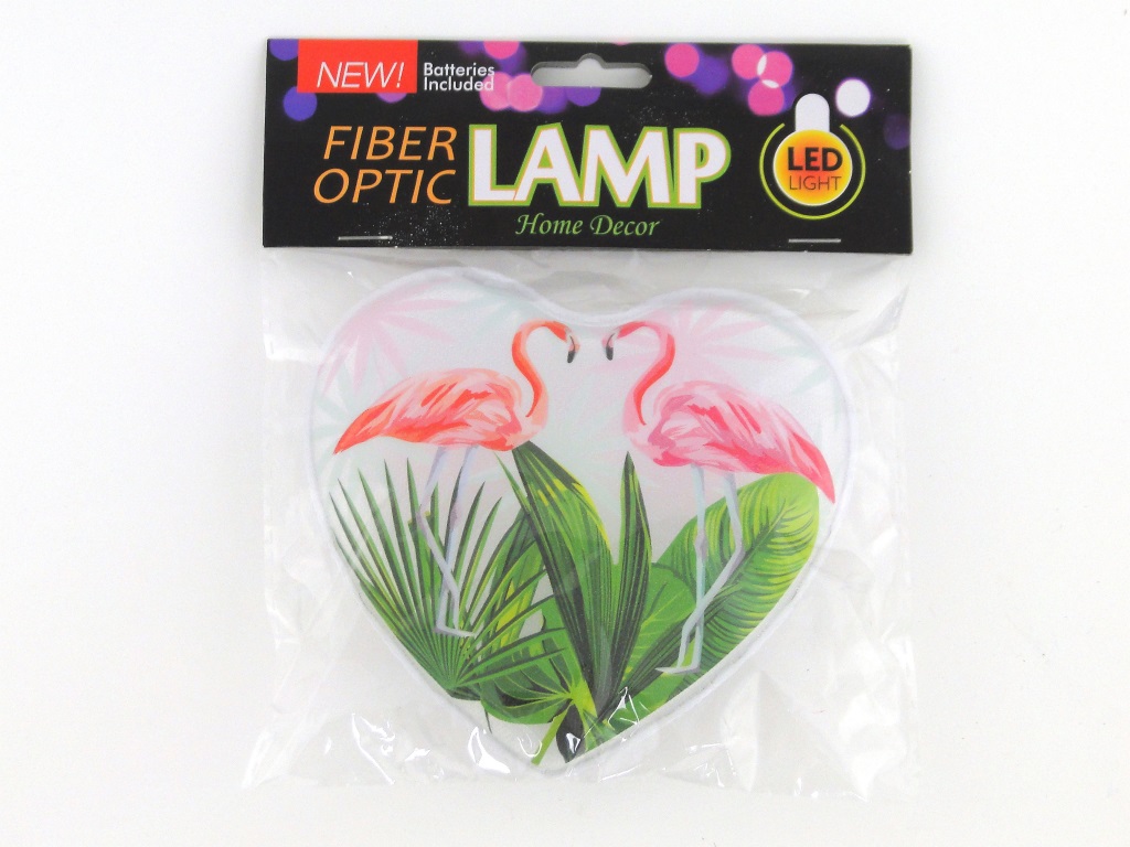 lampka LED w kształcie serca, z obrazkiem 18x15x3,5cm jednorożec, flaming, z możliwością zawieszenia na ścianę ; B/C ; 48/288 ; EAN: 