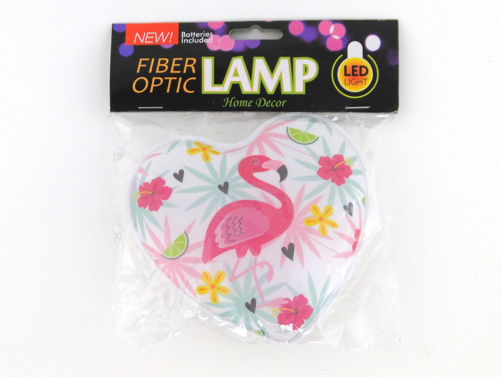 lampka LED w kształcie serca, z obrazkiem 18x15x3,5cm jednorożec, flaming, z możliwością zawieszenia na ścianę ; B/C ; 48/288 ; EAN: 