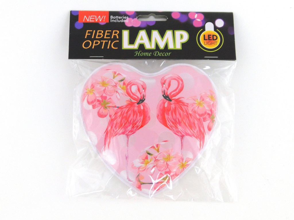 lampka LED w kształcie serca, z obrazkiem 18x15x3,5cm jednorożec, flaming, z możliwością zawieszenia na ścianę ; B/C ; 48/288 ; EAN: 