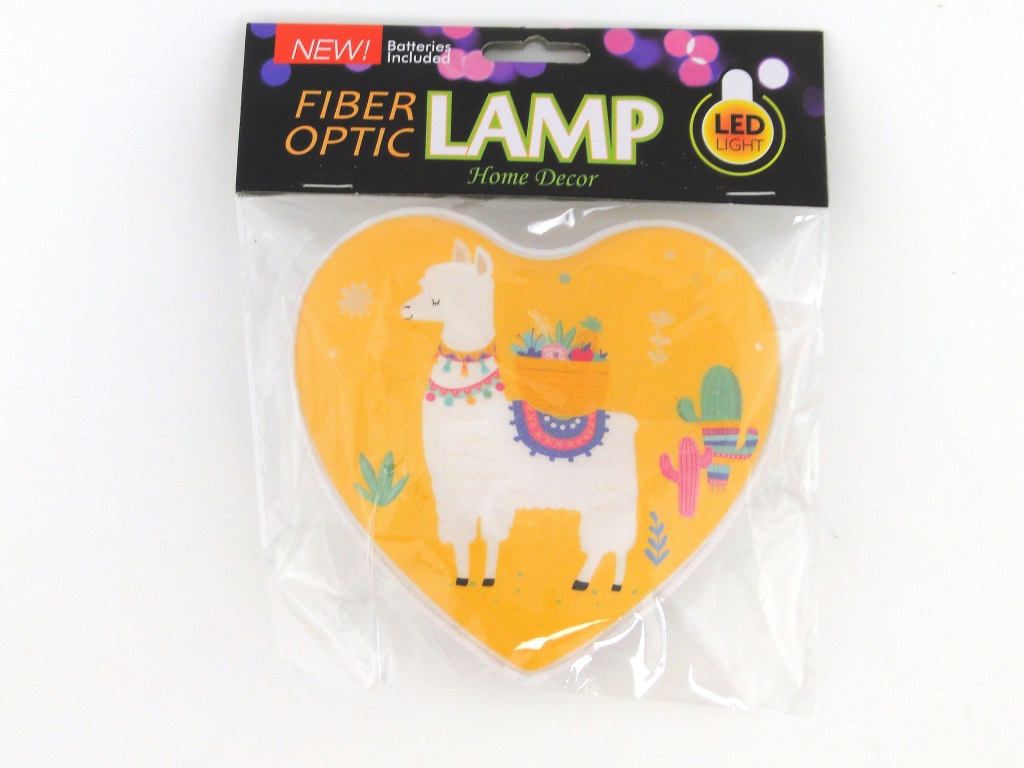 lampka LED w kształcie serca, z obrazkiem 18x15x3,5cm jednorożec, flaming, z możliwością zawieszenia na ścianę ; B/C ; 48/288 ; EAN: 