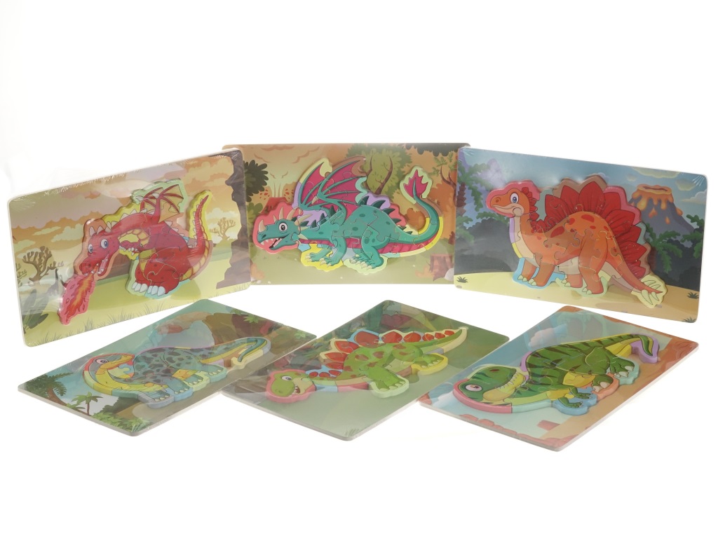 PUZZLE DREWNIANE ; MIX WZORÓW; wym. 18x30cm ; PPB ; 120 ;
