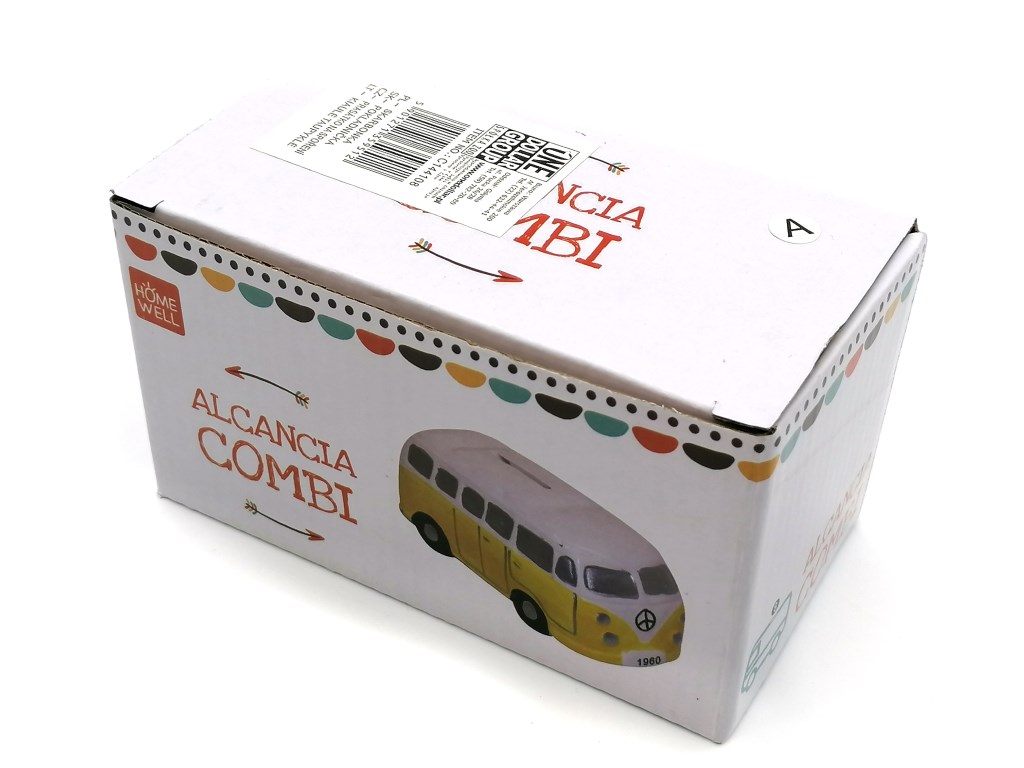 SKARBONKA CERAMICZNA AUTOBUS ; MIX KOLORÓW; wym. 13x7x6,5cm; BOX ; 72 ; EAN: 