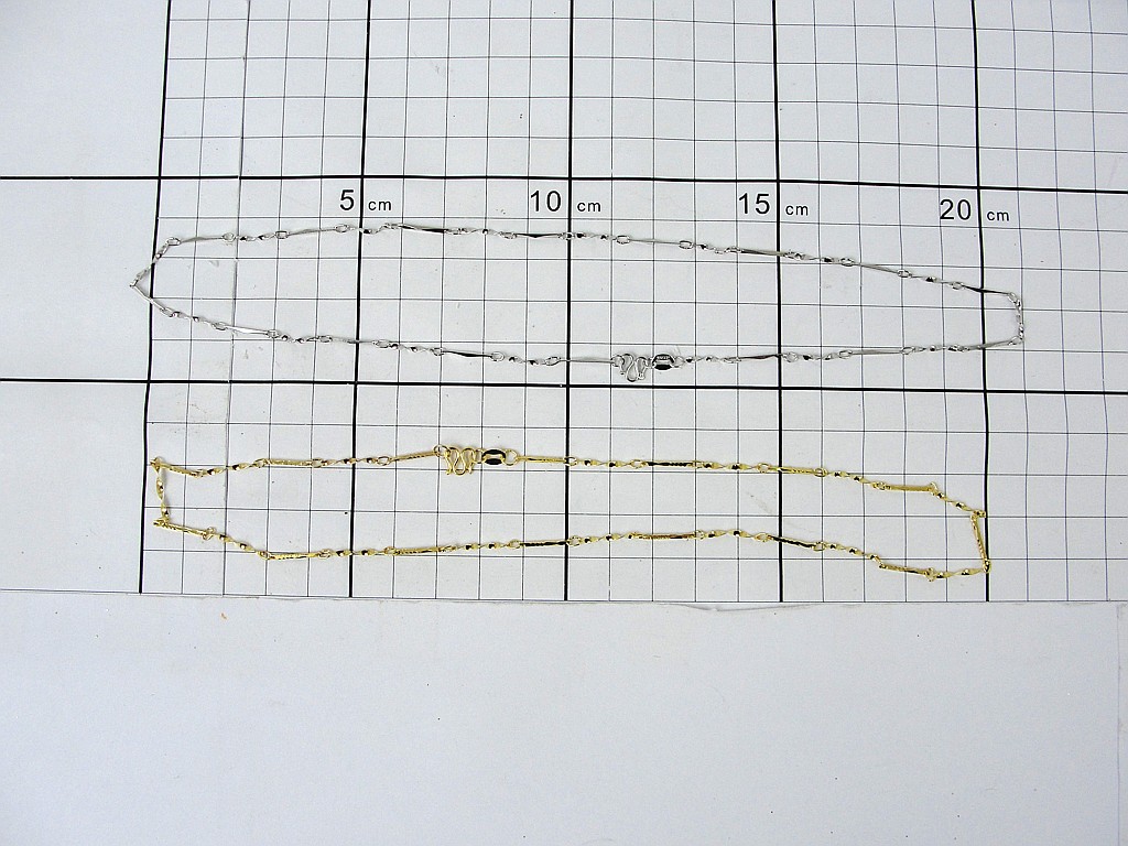 NASZYJNIK ZŁOTY/SREBRNY ; CENA ZA 1szt.; dł. 20cm ; PPB ; 2880 ; EAN: 
