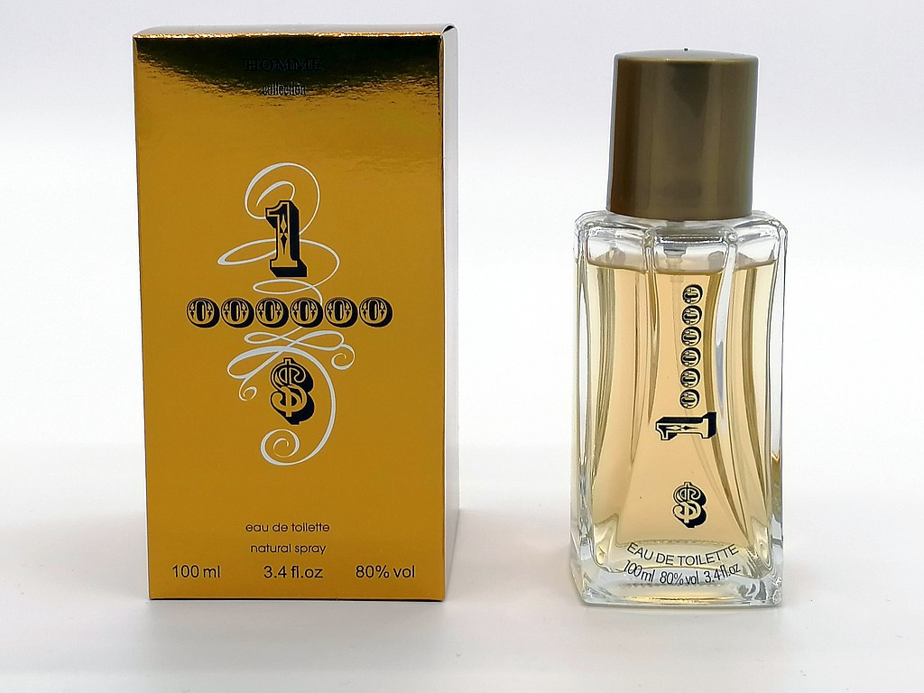 Perfumy Bosco Man "1000000 $", woda toaletowa dla mężczyzn 100 ml;  wym. op. 7x7x13,8 cm ; BOX ; 24 ;