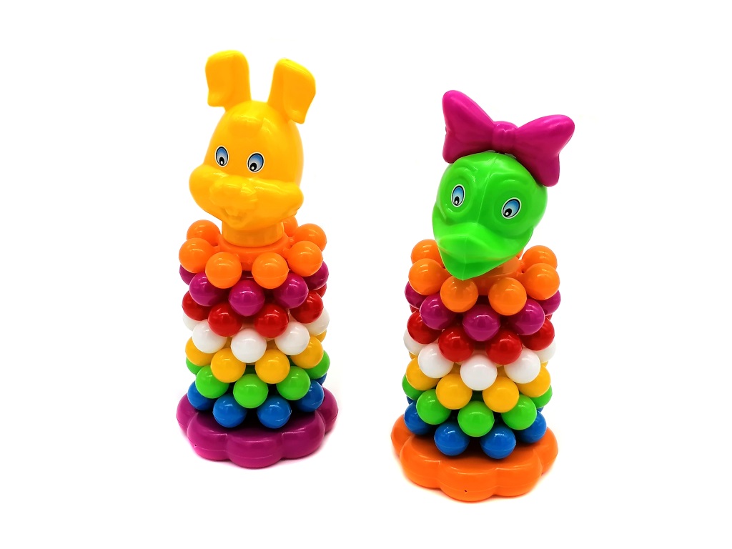 UKŁADANKA WIEŻA GWIAZDA ; wys. 29cm ; PPB ; 25 ;