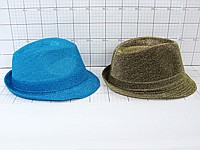 KAPELUSZ AKSAMITNY FEDORA ; MIX KOLORÓW; wym. 28x23x12cm ; PPB ; 360 ; EAN: 