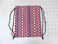 WOREK / PLECAK WZORKI wym.35x41 cm PPB ; 12/360 ; EAN: