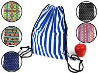 WOREK / PLECAK WZORKI wym.35x41 cm PPB ; 12/360 ; EAN: