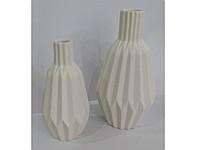 WAZON CERAMICZNY ROZETY ; PĘKATY; wym. 11x22cm ; WN ; 16 ; EAN: 