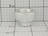 ŚWIECZNIK SREBRNY KIELICH ; NA TEALIGHT; wym. 7,5x5cm ; BOX ; 4/120 ; EAN: 