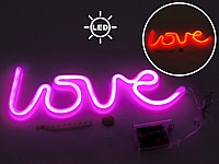 NEON LOVE DEKORACJA LED ; SWIATŁO: RÓŻOWE, POMARAŃCZOWE; 3xAA; wym. 35x13cm; BOX ; 48 ; EAN: 