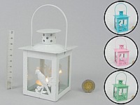 LAMPION NA TEALIGHT Z PTAKIEM ; wym. 6x11/15x6cm; PPB ; 24/144 ; EAN: 