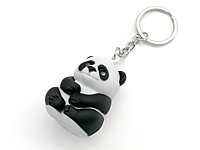 BRELOK ŚWIATŁO, DŹWIĘK PANDA  3xAG10;4,5x2,5x3cm; DISPLAY ; 24/240/480 ; EAN: 