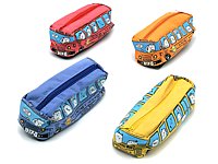 PIÓRNIK AUTOBUS SZKOLNY ; MIX KOLORÓW; wym. 19x6,5x6cm; PPB ; 240 ; EAN: 