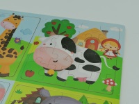 UKŁADANKA PUZZLE ZWIERZĘTA 51el. ; wym. Op. 30x30cm; PPB ; 80 ; EAN: 
