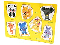 UKŁADANKA PUZZLE ZWIERZĘTA 21el. ; wym. Op. 22,5x30cm; PPB ; 150 ; EAN: