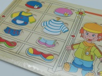 UKŁADANKA PUZZLE CHŁOPCZYK 11el. ; DREWNO; wym. Op. 22,5x30cm; PPB ; 150 ; EAN: 